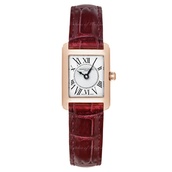 Watch Frederique Constant Woman Carrée Ladies in Steel pink gold plated FC-200MC14 - FC-200MC14